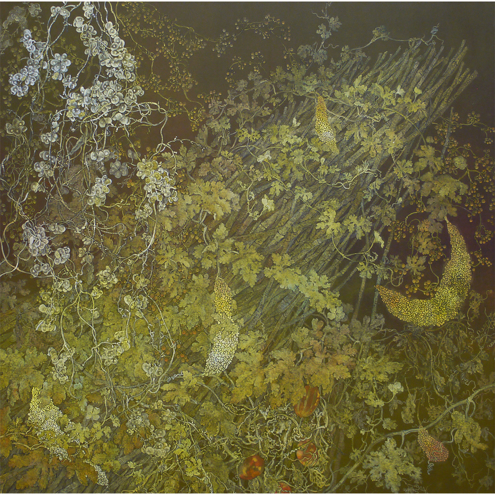 苦瓜(全景) / (103×103)2010年 日本画 2010年 春の院展