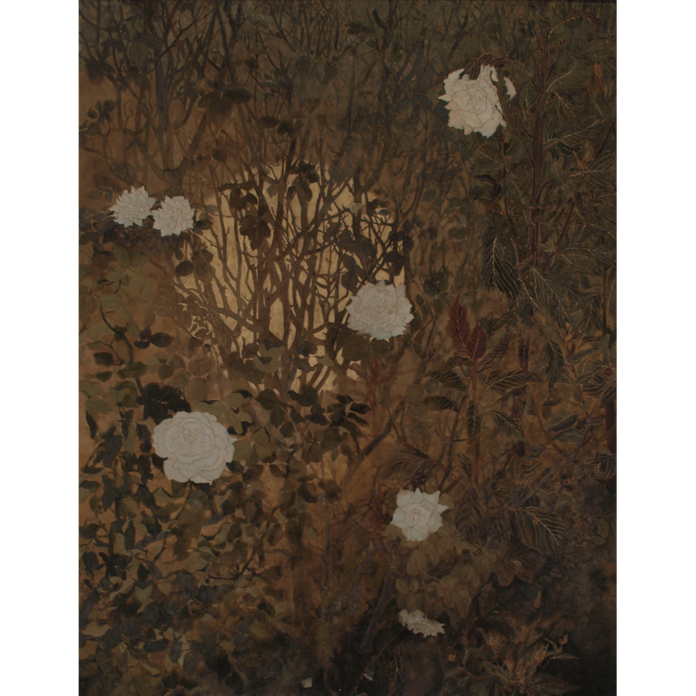 薔薇(全景)/ (F80号)2006年 日本画 2006年 福岡県展福岡県美術協会賞