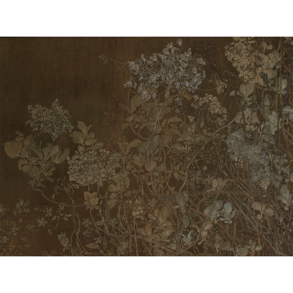 額紫陽花(部分1) /(150号)2007年 日本画 2007年 日本美術院展